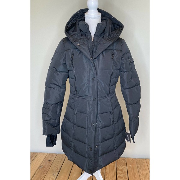 NAUTICA Full Zip Hooded Puffer Coat Jacket Small